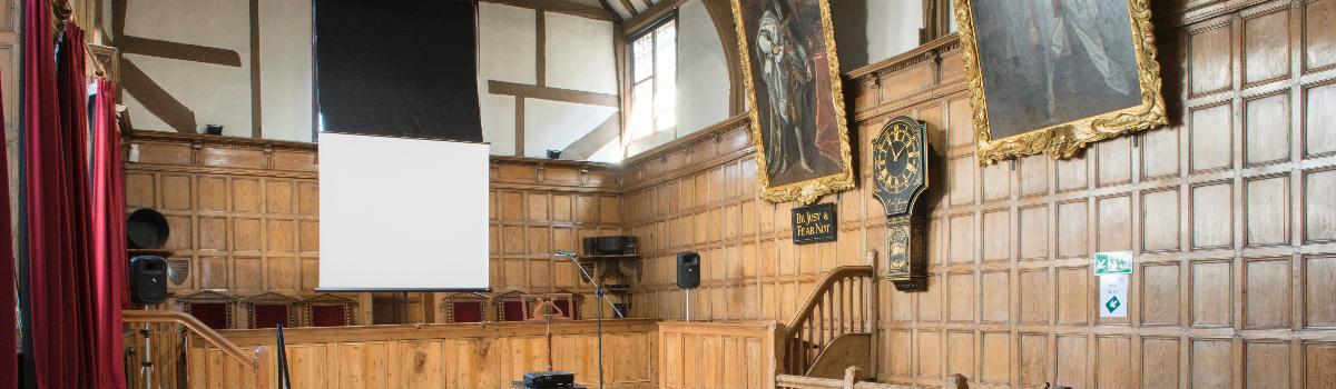 Guildhall Courtroom presentation set up banner image