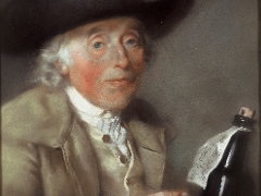 John Russell pastel of Dr Samuel Villiese of Worplesdon