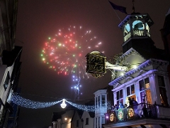 Christmas lights switch on event