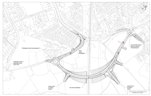 Proposed Ash Road Bridge layout