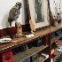 Bookshelves in classroom