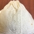 White lace baby's bonnet