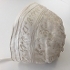 Baby's hat with fine embroidery in white