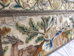 Embroidered box - side view