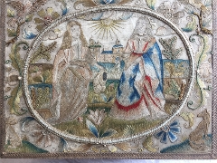 Embroidered box - top view