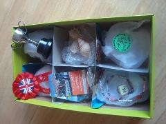 Box with items visible