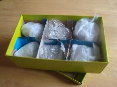 Box with items wrapped
