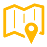 yellow search map icon search map icon