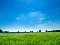 Clean air image blue sky and clouds