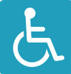 Disabled parking symbol