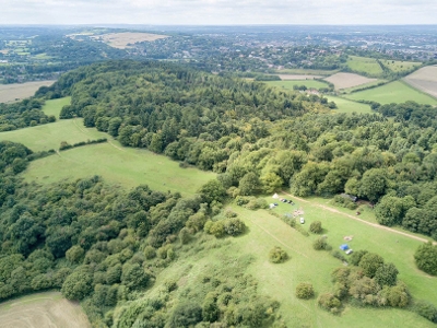Chantry wood campsite aerial