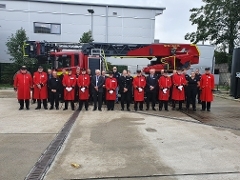 Chelsea pensioners at Guildford Fire Station as part of the Veterans' Hub