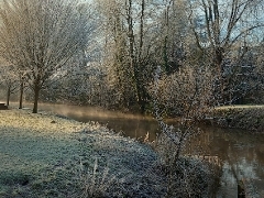 Frosty river