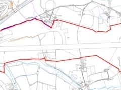 a plan of wisley airfield and boundary line