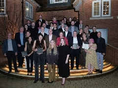 group of winners with their awards