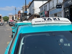 Taxi parked on North Street