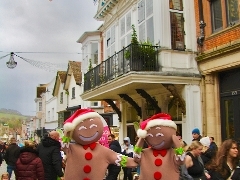Christmas event on Guildford High Street Christmas event taking place on Guildford High Street