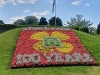 Flowerbed installation to commemorate 100 years of Stoke Park