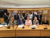 Attendees at the community faith meeting in the Council Chamber at Millmead